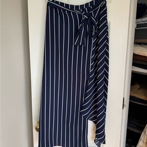 Chic Navy Asymmetrical Skirt